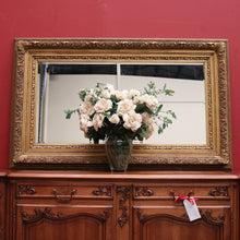 Load image into Gallery viewer, A Large and Impressive Vintage French Gilt Framed Bevelled Edge Mirror. B12329

