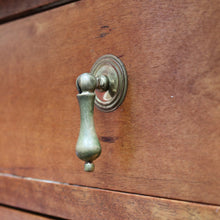 Load image into Gallery viewer, Australian Maple Dressing Table with Mirror and Three Drawers, Brass Handles. B12654
