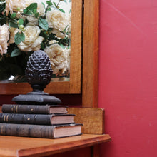 Load image into Gallery viewer, Australian Maple Dressing Table with Mirror and Three Drawers, Brass Handles. B12654
