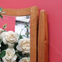 Load image into Gallery viewer, Australian Maple Dressing Table with Mirror and Three Drawers, Brass Handles. B12654
