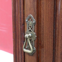 Load image into Gallery viewer, Antique English Mahogany Bedside Cabinet with Scalloped Gallery. B13053
