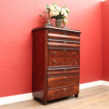 Load image into Gallery viewer, English Biedermeier Mahogany Secretaire Chest with Mother-of-Pearl Detail. B12650
