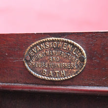 Load image into Gallery viewer, Antique English Mahogany Bedside Cabinet with Scalloped Gallery. B13053

