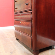 Load image into Gallery viewer, English Biedermeier Mahogany Secretaire Chest with Mother-of-Pearl Detail. B12650
