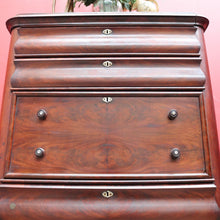 Load image into Gallery viewer, English Biedermeier Mahogany Secretaire Chest with Mother-of-Pearl Detail. B12650
