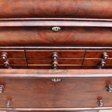Load image into Gallery viewer, English Biedermeier Mahogany Secretaire Chest with Mother-of-Pearl Detail. B12650
