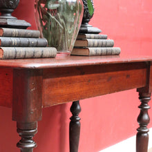 Load image into Gallery viewer, Antique Australian Colonial Cedar Hall Table with One Piece Slab Top. B13054
