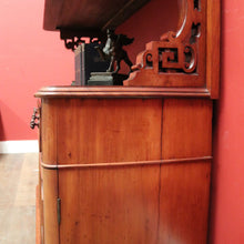 Load image into Gallery viewer, Antique English Mahogany Sideboard or Servery with Drawer and Cupboard Storage. B12359
