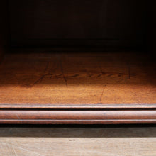 Load image into Gallery viewer, English Oak Sideboard with Carved Greenman Detail and Art Nouveau Handles. B12660
