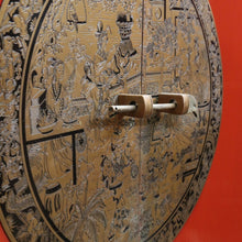 Load image into Gallery viewer, Vintage Chinese Style Red Lacquer Wedding Cabinet with Brass Medallion. B13076
