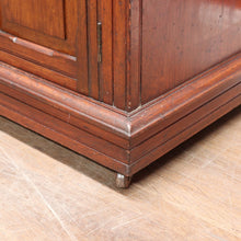 Load image into Gallery viewer, Antique English Walnut Sideboard with Panelled Doors and Brass Fittings. B12682

