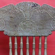 Load image into Gallery viewer, Antique English Painted Hall Chair in Sage Green and Duck Egg Blue. B13077
