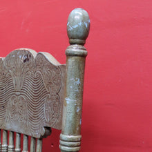 Load image into Gallery viewer, Antique English Painted Hall Chair in Sage Green and Duck Egg Blue. B13077
