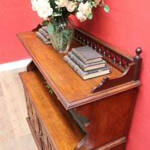 Load image into Gallery viewer, Antique English Walnut Sideboard with Panelled Doors and Brass Fittings. B12682
