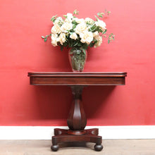 Load image into Gallery viewer, Antique English Mahogany Fold Over Tea Table Games Table or Parlour Table. B13050
