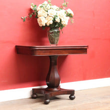 Load image into Gallery viewer, Antique English Mahogany Fold Over Tea Table Games Table or Parlour Table. B13050
