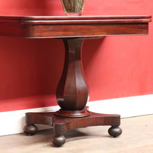 Load image into Gallery viewer, Antique English Mahogany Fold Over Tea Table Games Table or Parlour Table. B13050

