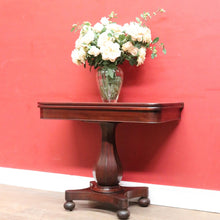 Load image into Gallery viewer, Antique English Mahogany Fold Over Tea Table Games Table or Parlour Table. B13050
