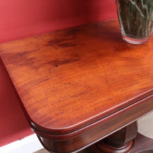 Load image into Gallery viewer, Antique English Mahogany Fold Over Tea Table Games Table or Parlour Table. B13050
