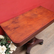 Load image into Gallery viewer, Antique English Mahogany Fold Over Tea Table Games Table or Parlour Table. B13050
