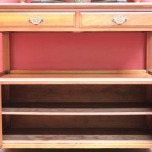 Load image into Gallery viewer, Antique Australian Cedar Servery or Dumb Waiter with Drawers and Cupboard. B12653
