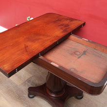 Load image into Gallery viewer, Antique English Mahogany Fold Over Tea Table Games Table or Parlour Table. B13050
