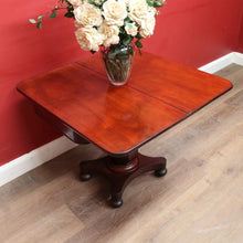 Load image into Gallery viewer, Antique English Mahogany Fold Over Tea Table Games Table or Parlour Table. B13050
