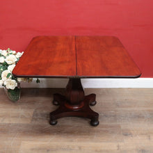 Load image into Gallery viewer, Antique English Mahogany Fold Over Tea Table Games Table or Parlour Table. B13050
