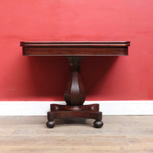 Load image into Gallery viewer, Antique English Mahogany Fold Over Tea Table Games Table or Parlour Table. B13050
