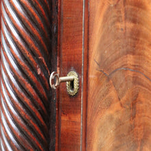 Load image into Gallery viewer, Antique William IV English Mahogany Open Library Bookcase with Spiral Columns. B13060
