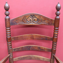 Load image into Gallery viewer, Set of Six Antique French Ladder Back Dining Chairs with Rush Seats. B12692
