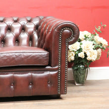 Load image into Gallery viewer, Moran Three Seater Chesterfield Lounge with Deep Button Tufting and Brass Stud Detail. B13078
