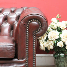 Load image into Gallery viewer, Moran Three Seater Chesterfield Lounge with Deep Button Tufting and Brass Stud Detail. B13078
