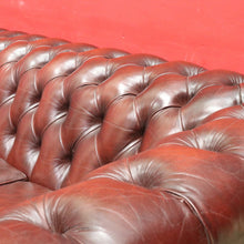 Load image into Gallery viewer, Moran Three Seater Chesterfield Lounge with Deep Button Tufting and Brass Stud Detail. B13078
