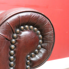 Load image into Gallery viewer, Moran Three Seater Chesterfield Lounge with Deep Button Tufting and Brass Stud Detail. B13078
