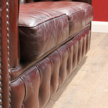 Load image into Gallery viewer, Moran Three Seater Chesterfield Lounge with Deep Button Tufting and Brass Stud Detail. B13078
