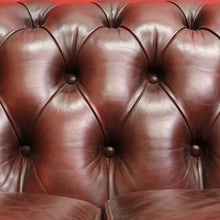 Load image into Gallery viewer, Moran Three Seater Chesterfield Lounge with Deep Button Tufting and Brass Stud Detail. B13078
