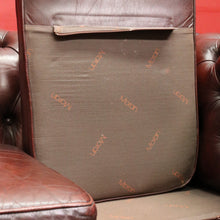 Load image into Gallery viewer, Moran Three Seater Chesterfield Lounge with Deep Button Tufting and Brass Stud Detail. B13078

