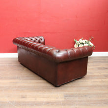 Load image into Gallery viewer, Moran Three Seater Chesterfield Lounge with Deep Button Tufting and Brass Stud Detail. B13078

