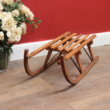 Load image into Gallery viewer, x SOLD - Vintage German Timber Child’s Sleigh by Davos Germina Marked Made in GDR. 12667
