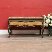 Load image into Gallery viewer, Antique French Louis XV Style Vernis Martin Piano Stool with Tapestry Seat and Lift Top Storage. B13059
