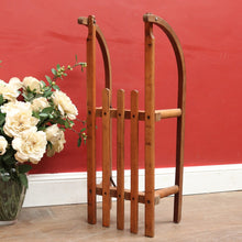 Load image into Gallery viewer, x SOLD - Vintage German Timber Child’s Sleigh by Davos Germina Marked Made in GDR. 12667
