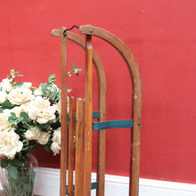 Load image into Gallery viewer, Vintage German Timber Child’s Sleigh by Davos Germina Marked Made in GDR. 12666
