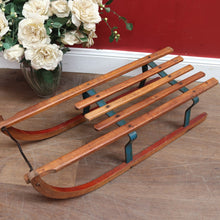 Load image into Gallery viewer, Vintage German Timber Child’s Sleigh by Davos Germina Marked Made in GDR. 12666
