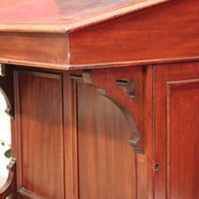 Load image into Gallery viewer, Antique Mahogany Davenport Desk with Black Leather Writing Slope. B12376
