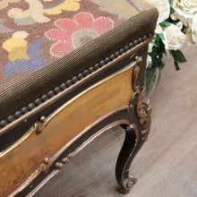 Load image into Gallery viewer, Antique French Louis XV Style Vernis Martin Piano Stool with Tapestry Seat and Lift Top Storage. B13059
