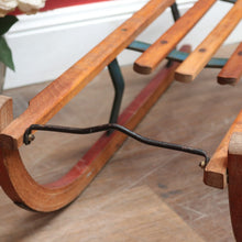 Load image into Gallery viewer, Vintage German Timber Child’s Sleigh by Davos Germina Marked Made in GDR. 12666
