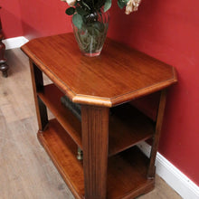 Load image into Gallery viewer, x SOLD Vintage Drexel-Style Two Tier Sideboard or Hall Table Stand, Reeded Supports. B12368
