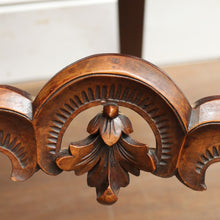 Load image into Gallery viewer, French Walnut Easel-Form Canterbury with Lyre Motif and Carved Details. B11319
