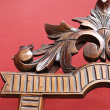 Load image into Gallery viewer, French Walnut Easel-Form Canterbury with Lyre Motif and Carved Details. B11319
